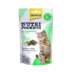 GIMCAT NUTRI POCKETS 60g CATNIP MULTIVIT